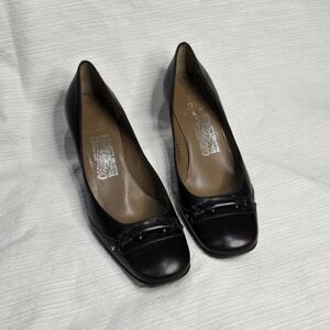 Salvatore Ferragamo Brown Leather Heels